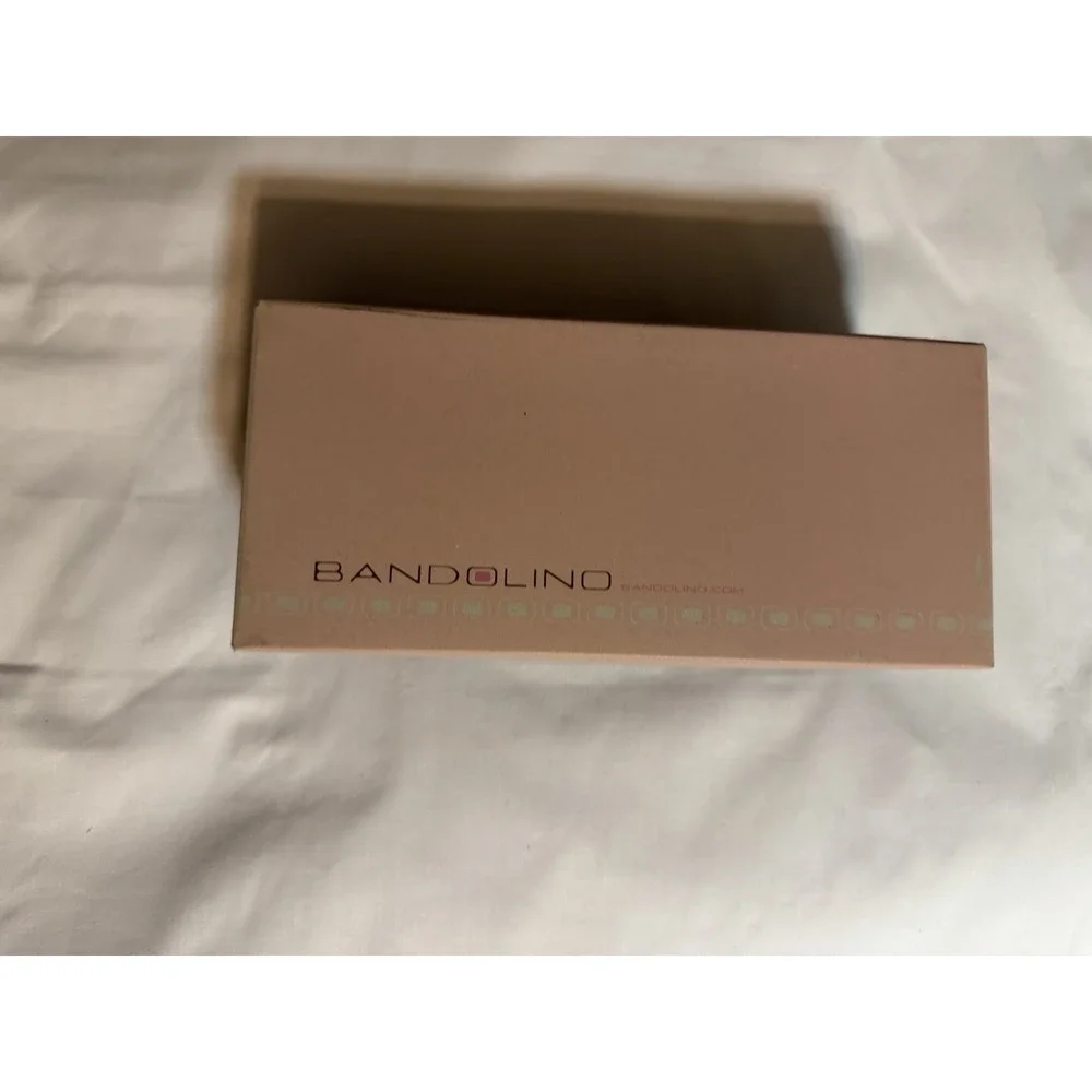 Bandolino Womens Bronze Beaded Slip‎ On Heels Open Toe & Back Size 8.5M